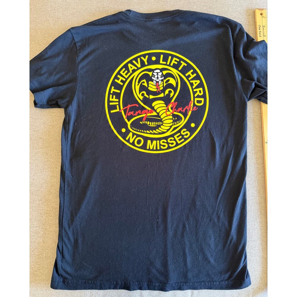 Tango Charlie Apparel "Cobra Kai" Lifting Club Shirt - Men's Small Y2K